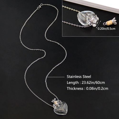 Glaze Vial Pendant Necklace - Stylish Mood Tracker - Trendy Essential Oil Necklace