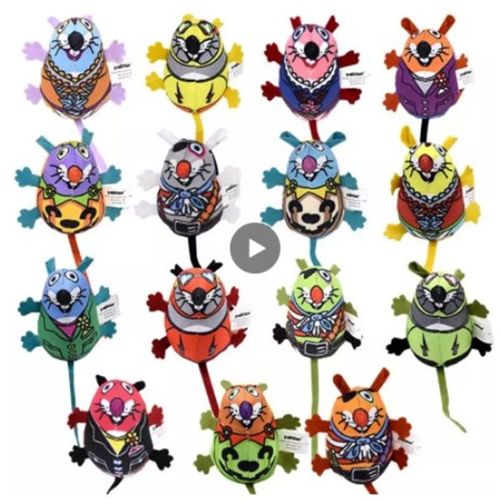 Cute Cat Toy with Safe Catnip & Squeak - Adorable Mouse Design - 1pcs Random colors / 16 x7.5 x4cm