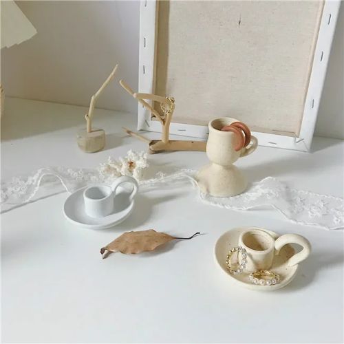 Ceramic Candlestick Holder - Handmade European Style for Home Decoration