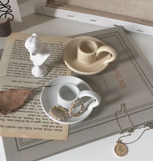 Ceramic Candlestick Holder - Handmade European Style for Home Decoration