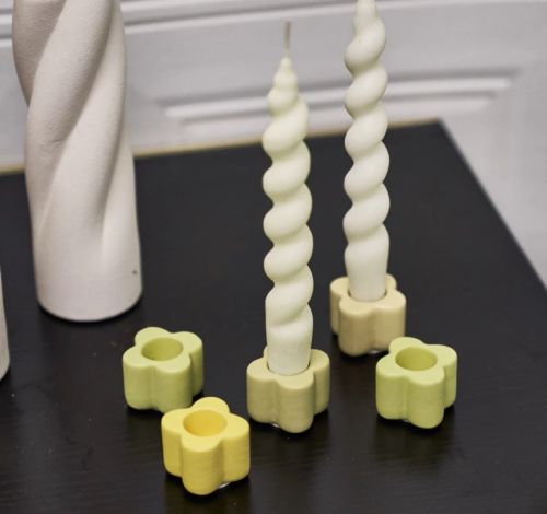 Ceramic Candlestick Holder - Handmade European Style for Home Decoration