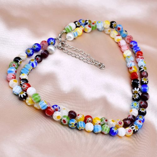 Yumfeel Trendy Beaded Necklace with Mood Tracker Feature - N2450