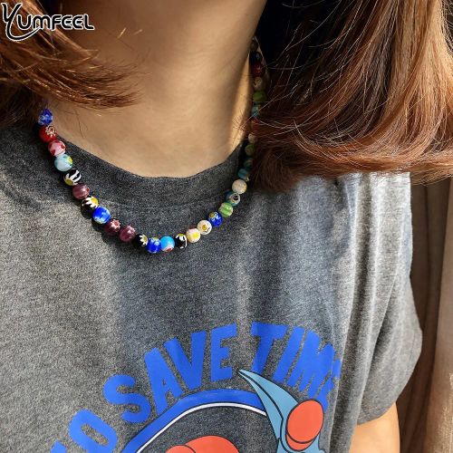 Yumfeel Trendy Beaded Necklace with Mood Tracker Feature - N2450