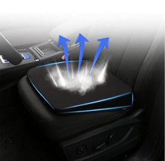 Comfortable Car Heightening Seat Cushion - Enhances Driving Vision - Black / 40x39cm