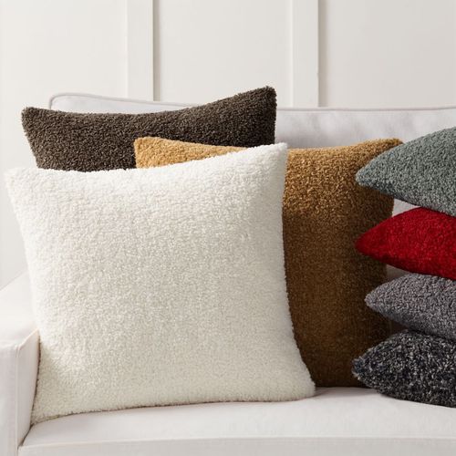 CANIRICA Plush Faux Fur Cushion Cover - Cozy Nordic Home Decor 18x18