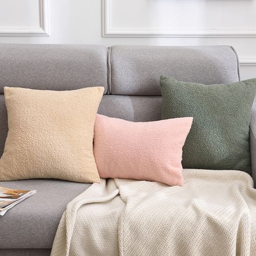 CANIRICA Plush Faux Fur Cushion Cover - Cozy Nordic Home Decor 18x18