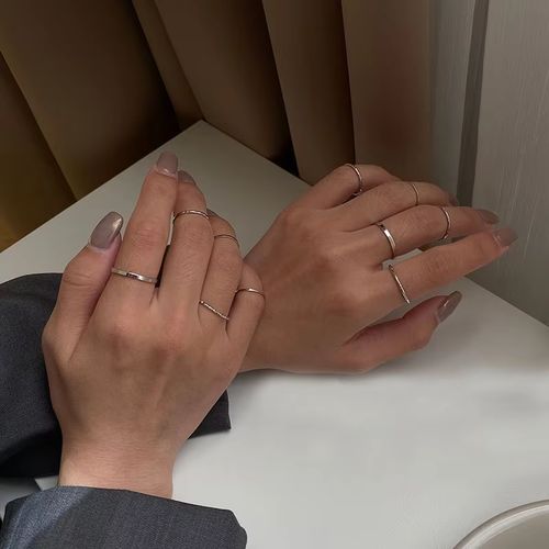 Elegant Tail Rings Set - Trendy Knuckle Rings for Any Occasion