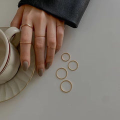 Elegant Tail Rings Set - Trendy Knuckle Rings for Any Occasion