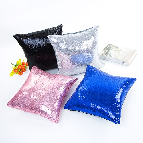 BIT.FLY Eco-Friendly Glitter Sequin Pillowcase 40x40cm for Home Decor
