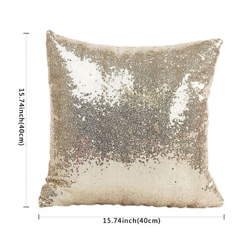 BIT.FLY Eco-Friendly Glitter Sequin Pillowcase 40x40cm for Home Decor