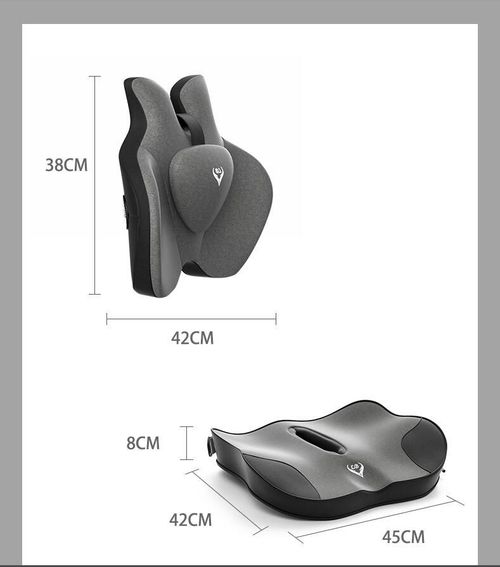 Memory Foam Seat & Back Cushion - Comfortable Support for All-Day Relief
