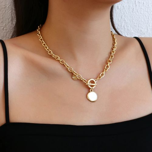 Flashbuy Trendy Geometric Pendant Necklace - Fashion Statement Jewelry