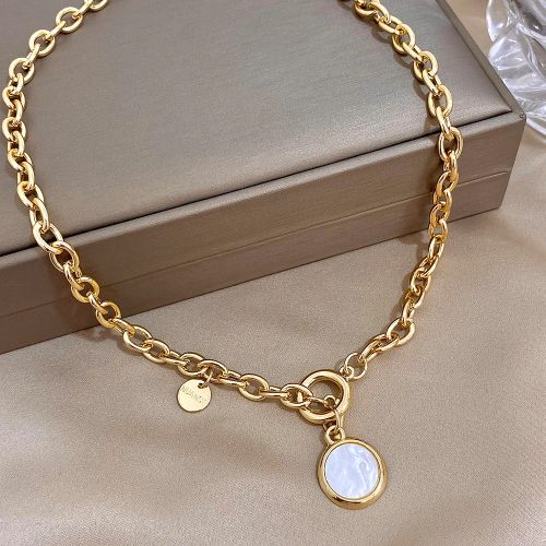 Flashbuy Trendy Geometric Pendant Necklace - Fashion Statement Jewelry