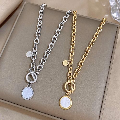 Flashbuy Trendy Geometric Pendant Necklace - Fashion Statement Jewelry
