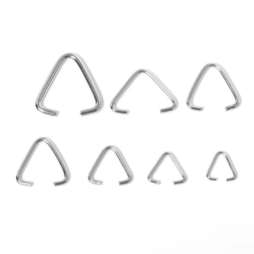 50-200pcs Triangle Loops Jump Rings Multi Size Split Rings Open Rings Connectors Clasps Hooks For Jewelry Making
