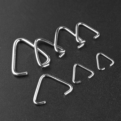 50-200pcs Triangle Loops Jump Rings Multi Size Split Rings Open Rings Connectors Clasps Hooks For Jewelry Making
