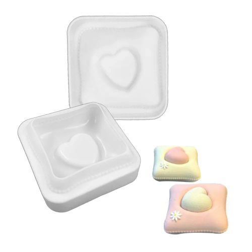 ZINBOOM Heart Shape Candle Mould - Durable Silicone for DIY Crafts