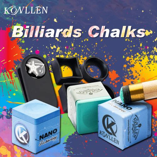 KONLLEN Premium Billiards Chalk - Enhanced Grip for Pool & Snooker Games