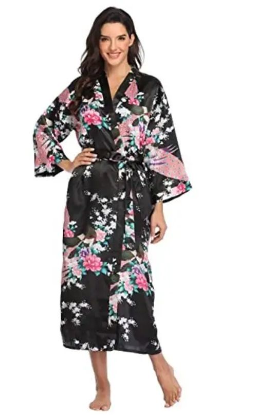 YEGDBDU Satin Kimono Robe - Elegant Summer Sleepwear for Special Occasions