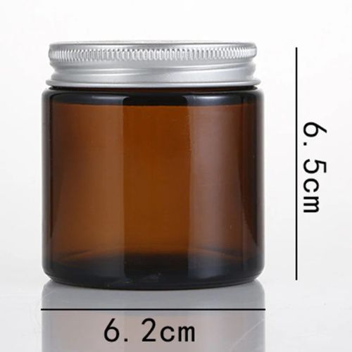 6pcs Amber Glass Candle Jars - Durable DIY Storage for Aromatherapy