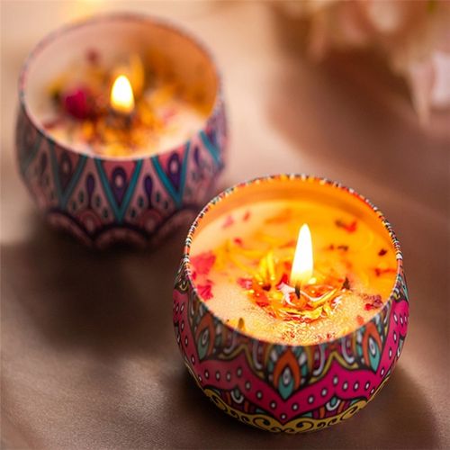 Romantic Candle Jar - Scented Storage Box for Home Decoration