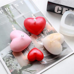 ZINBOOM Heart-Shaped Silicone Mould for DIY Candle & Soap Making