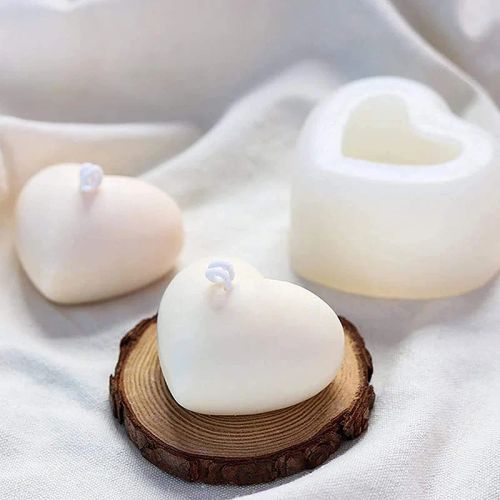 ZINBOOM Heart-Shaped Silicone Mould for DIY Candle & Soap Making