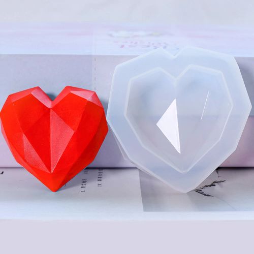 ZINBOOM Heart-Shaped Silicone Mould for DIY Candle & Soap Making