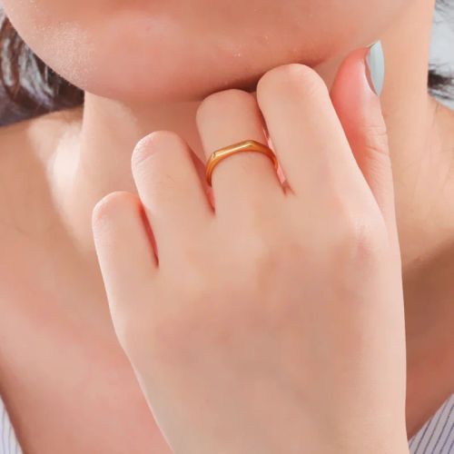 Cazador Stainless Steel Classic Minimalist Rings - Durable & Trendy