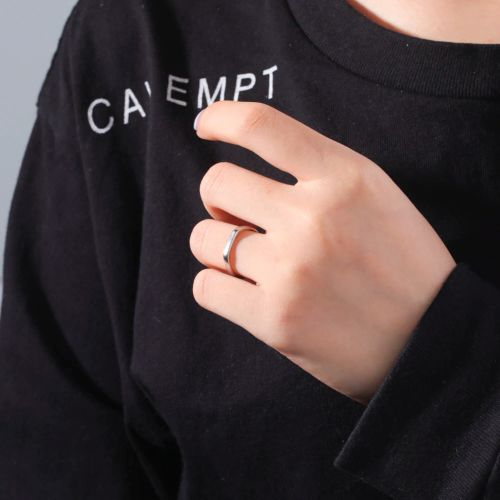 Cazador Stainless Steel Classic Minimalist Rings - Durable & Trendy