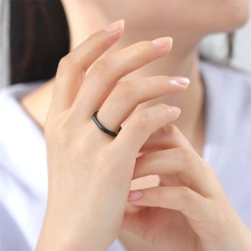Cazador Stainless Steel Classic Minimalist Rings - Durable & Trendy
