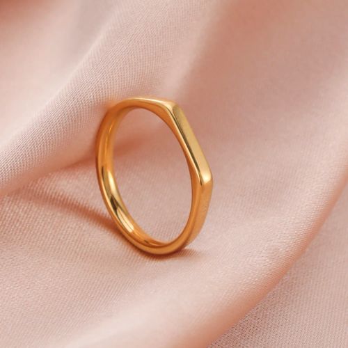 Cazador Stainless Steel Classic Minimalist Rings - Durable & Trendy