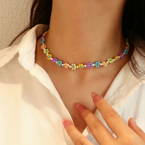 Lifefontier Colourful Beaded Necklace - Handmade Fashion Jewelry