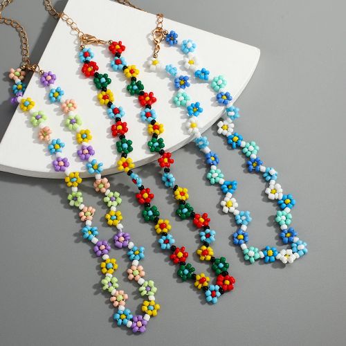 Lifefontier Colourful Beaded Necklace - Handmade Fashion Jewelry
