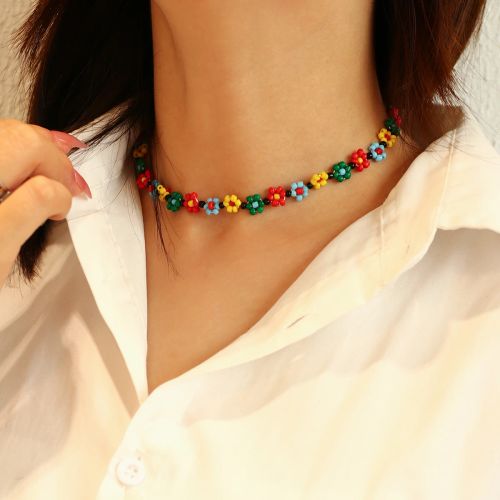 Lifefontier Colourful Beaded Necklace - Handmade Fashion Jewelry