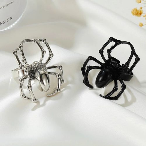 Rinhoo Gothic Spider Rings - Trendy Halloween Costume Accessories