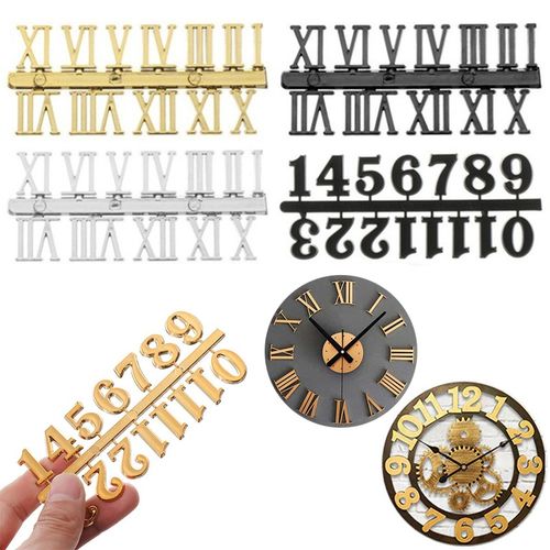 DIY Wall Clock Accessories - Customisable Roman & Arabic Numerals Set