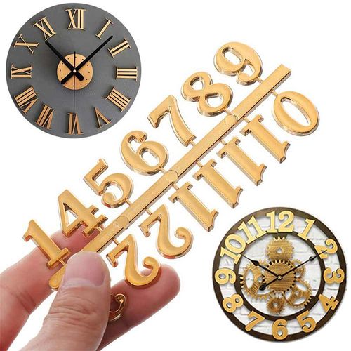 DIY Wall Clock Accessories - Customisable Roman & Arabic Numerals Set