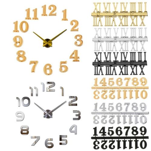 DIY Wall Clock Accessories - Customisable Roman & Arabic Numerals Set