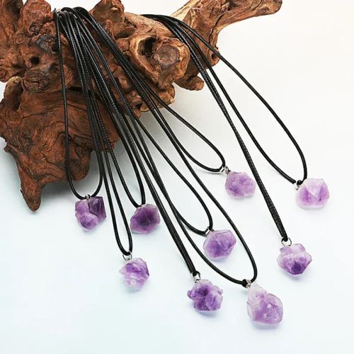Classic Rope Chain Crystal Pendant Necklace for Parties