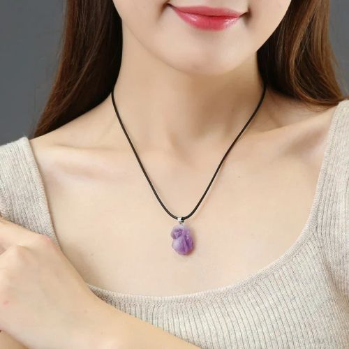 Classic Rope Chain Crystal Pendant Necklace for Parties