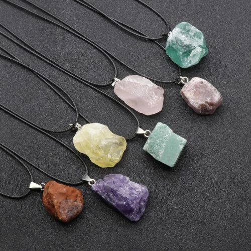 Classic Rope Chain Crystal Pendant Necklace for Parties