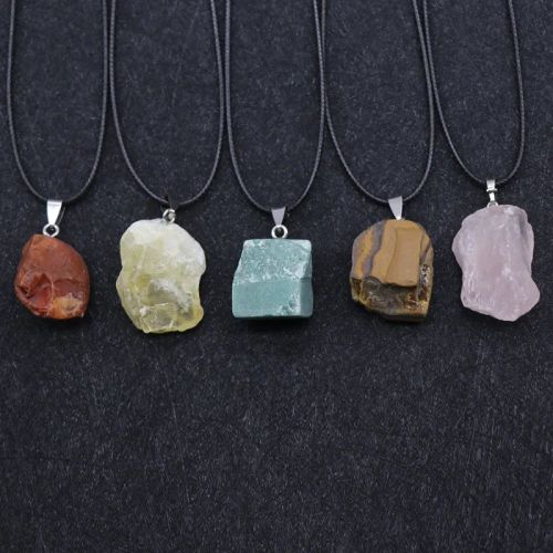 Classic Rope Chain Crystal Pendant Necklace for Parties