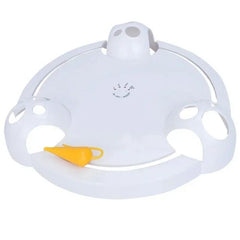 Interactive Electric Cat Toy - Stimulates Hunting Instincts & Fun Play - WHITE