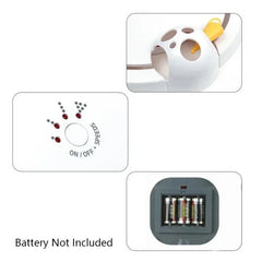 Interactive Electric Cat Toy - Stimulates Hunting Instincts & Fun Play - WHITE