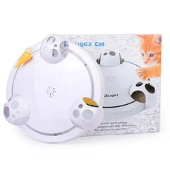 Interactive Electric Cat Toy - Stimulates Hunting Instincts & Fun Play - WHITE