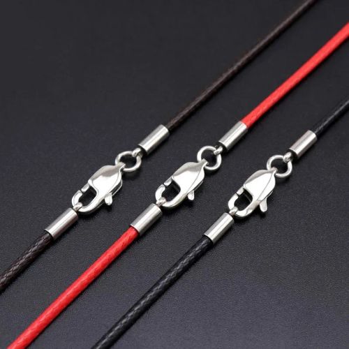 SRKASHI Leather Necklace Cord - Durable 60cm Pendant Necklace Findings