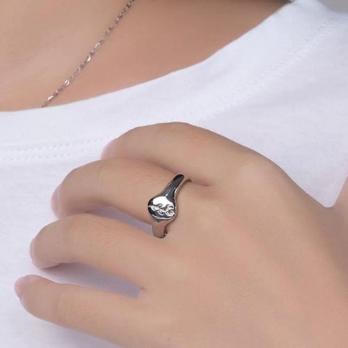 Geometric Titanium Rings - Fashion-Forward Statement Piece