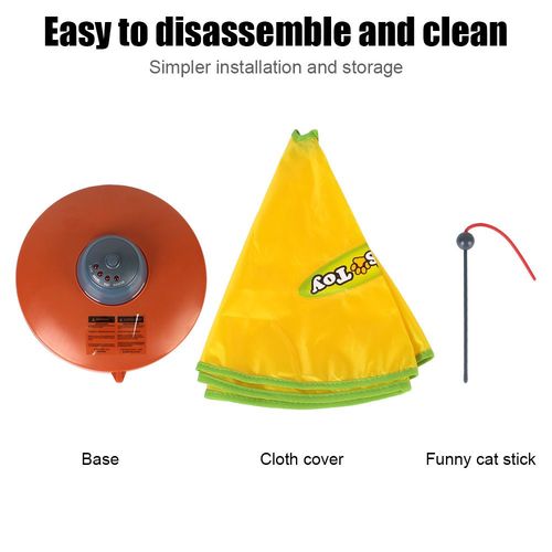 Electric Cat Toy Plate - Interactive Feather for Endless Fun