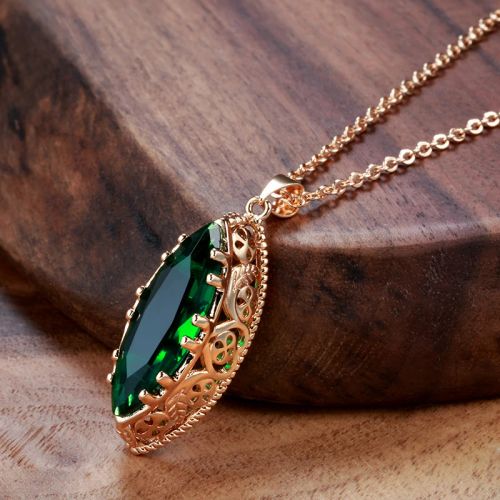 Kinel Vintage Jewelry Set - Elegant Zircon Necklace & Accessories